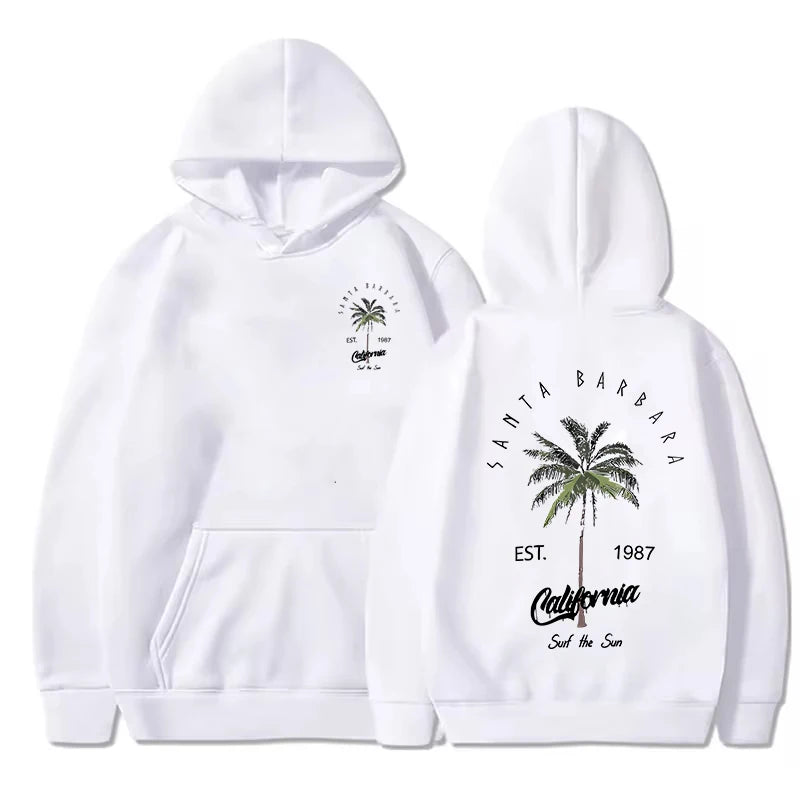 Sweats à capuche College Samta Barbara California pour femmes