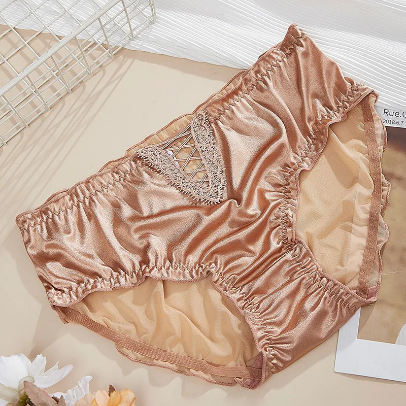 Culotte en maille de dentelle creuse sexy pour femmes