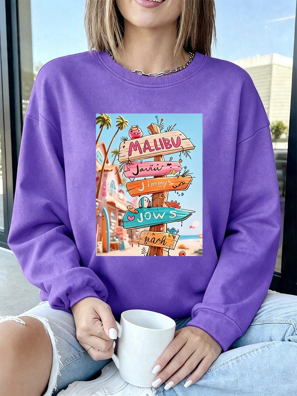 Sweat-shirts à capuche amples et sportifs pour femmes