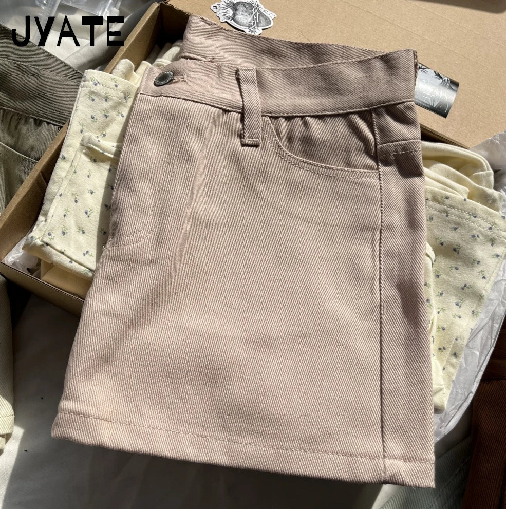 Mini jupes cargo en jean vintage pour femmes