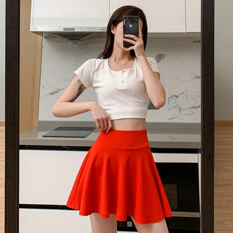 Jupes short plissées pour femmes