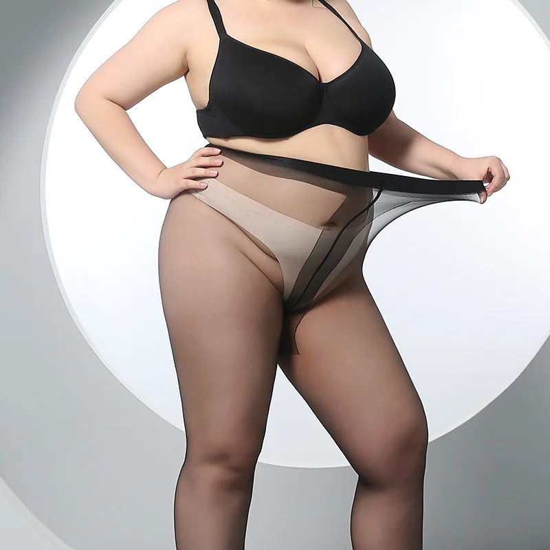 Collants ultra-mince transparent pour femmes