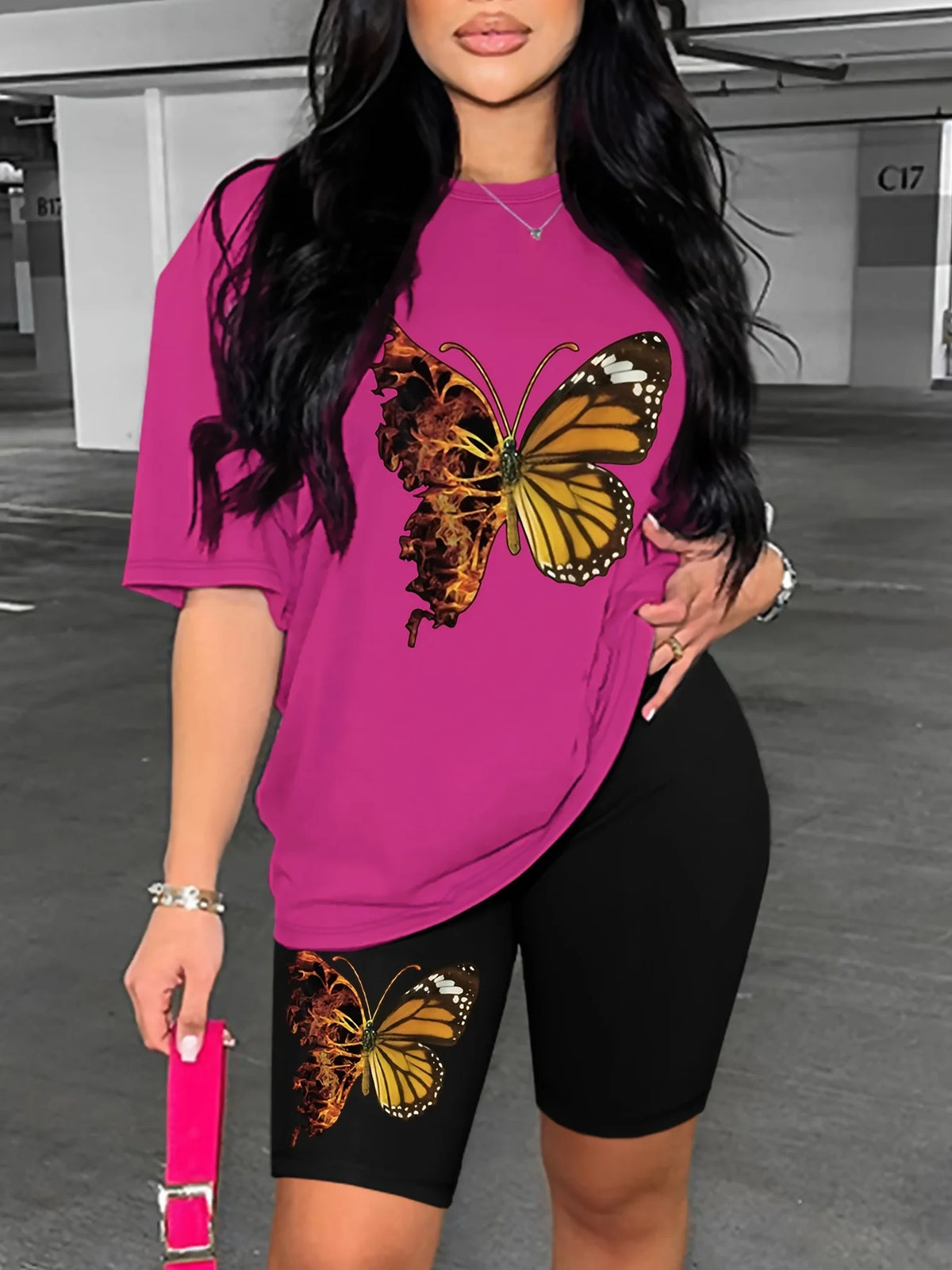 Ensemble 2 Pièces Femme – Motif Papillon