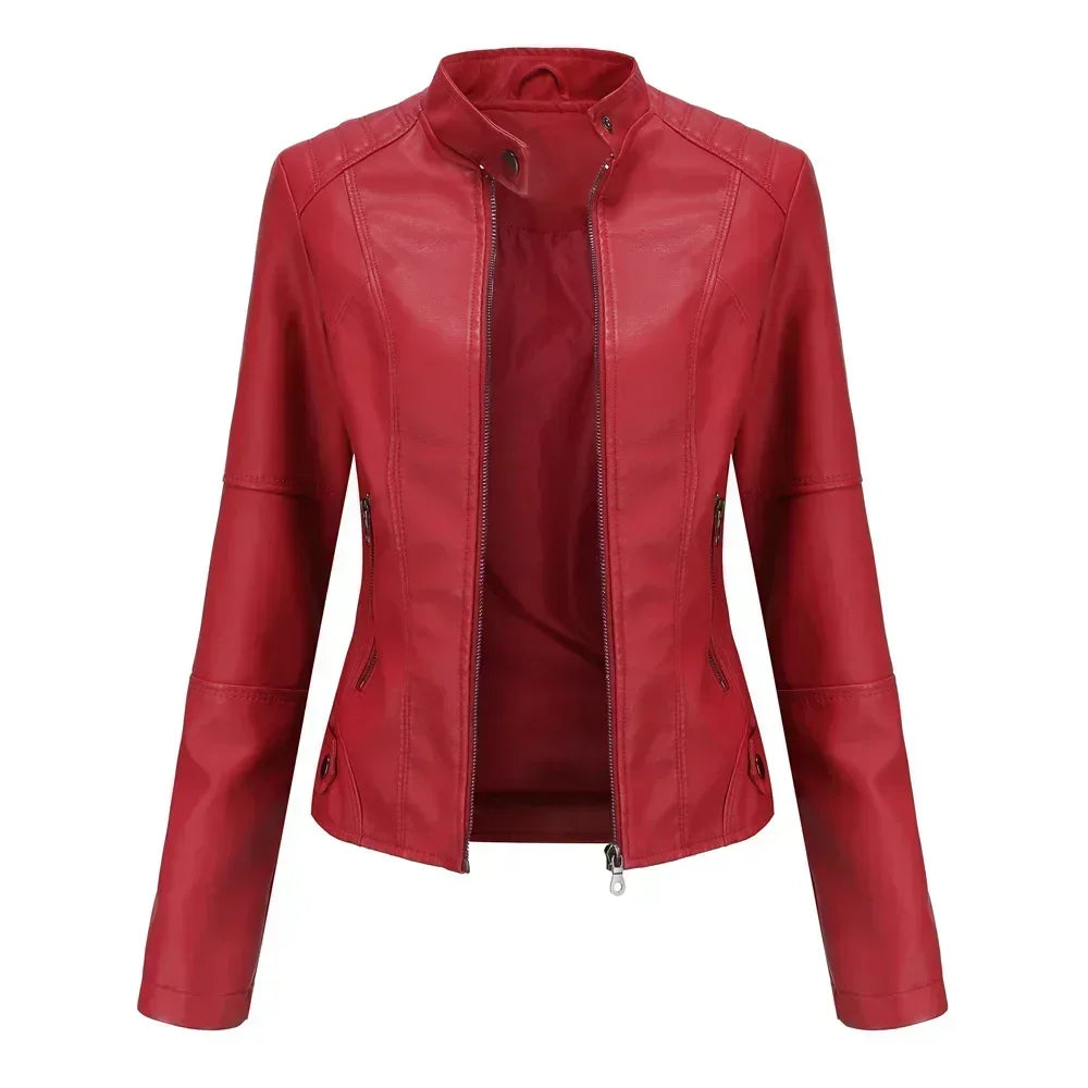 Veste en Faux cuir pour femmes