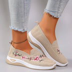 Chaussures plates d'été en maille respirante pour femmes