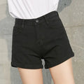 Short en jean taille haute pour femmes