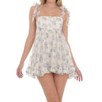 Mini robe d'été sans manches pour femmes