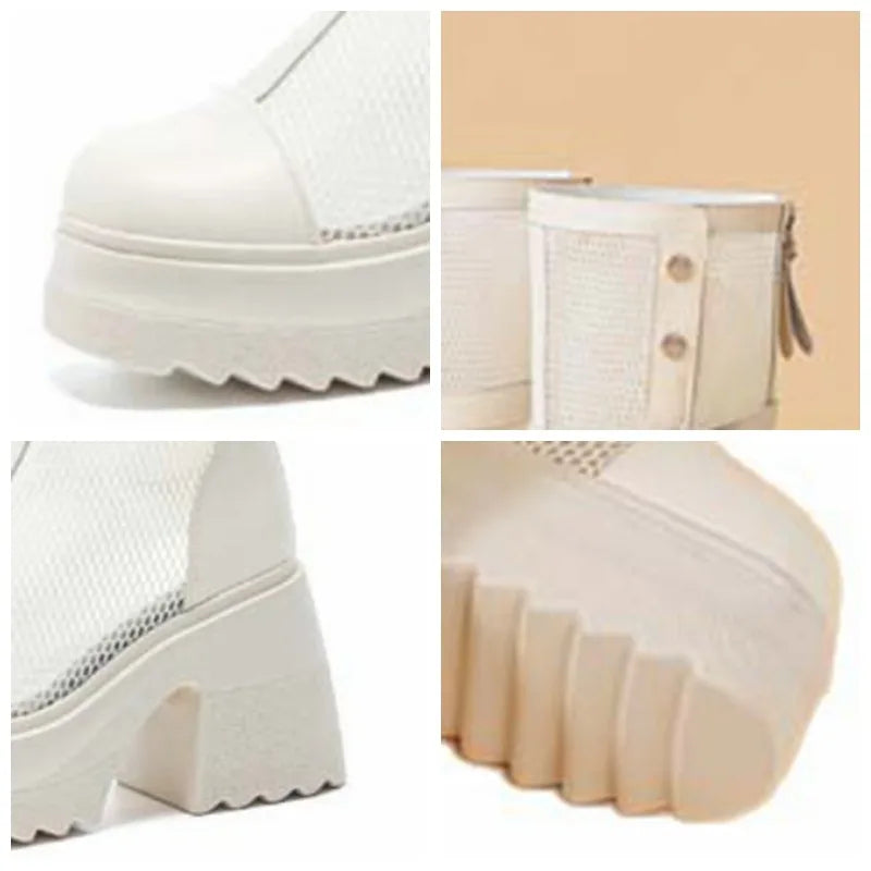 Bottes haute en cuir pour femmes