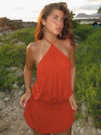 Robe courte avec dos nu pour femmes