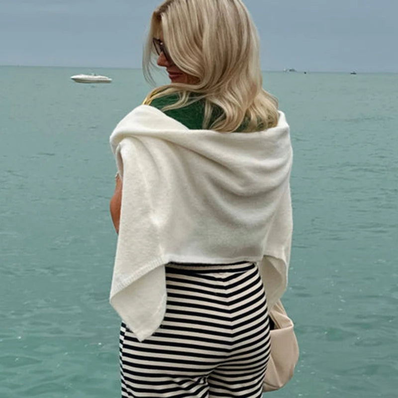 Pull à manches longues avec bouton sur le devant pour femmes