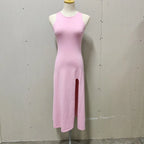 Robe maxi sexy en maille pour femmes