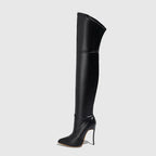 Bottes sexy en cuir PU pour femmes