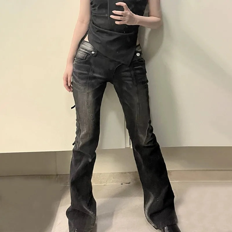 Jean taille basse pour femmes