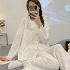 Ensemble de pyjama en velours pour femmes