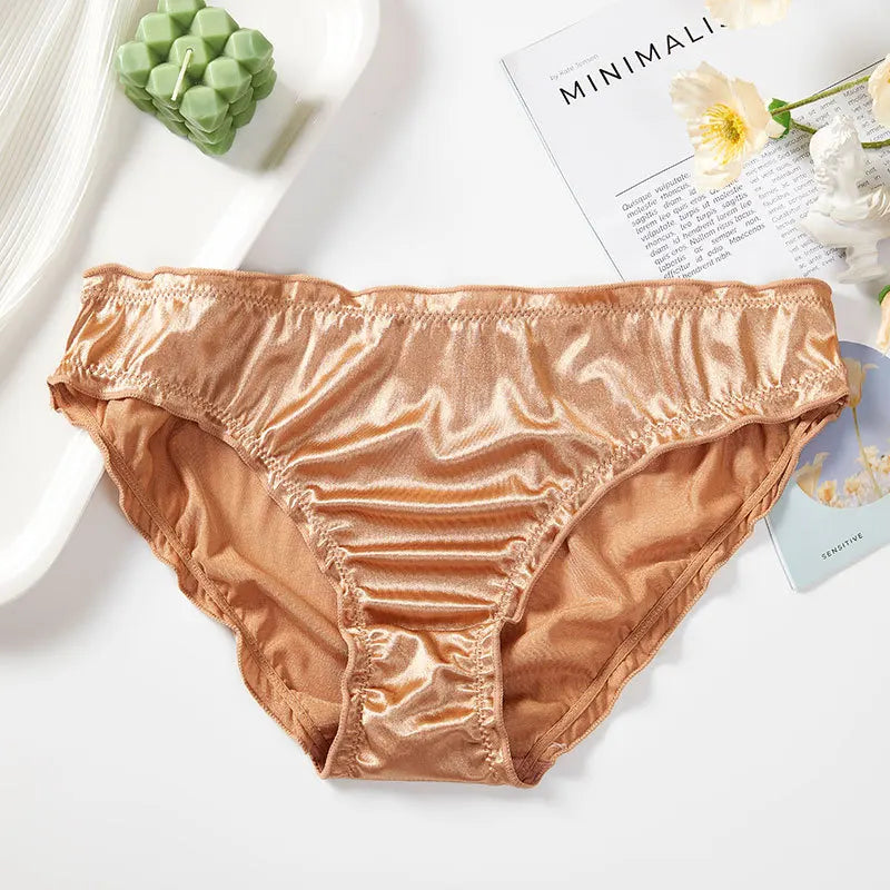 Culottes en soie et satin pour femmes