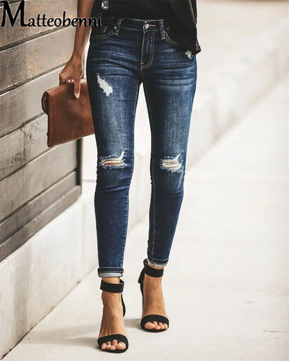 Jean Crayon Femme – Taille Haute