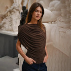 T-shirts slim à col rond pour femmes
