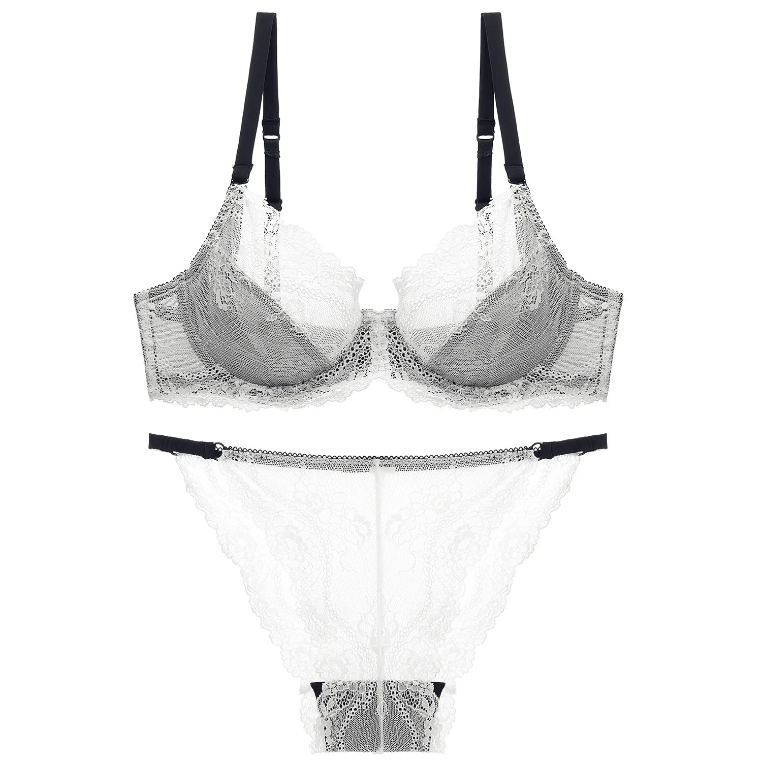 Ensemble de sous-vêtements français ultra fins soutien-gorge et culotte pour femmes