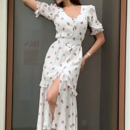 Robe d’Été Ample Femme – Imprimé Tendance