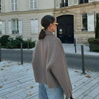 Manteau d'automne décontracté en laine pour femmes