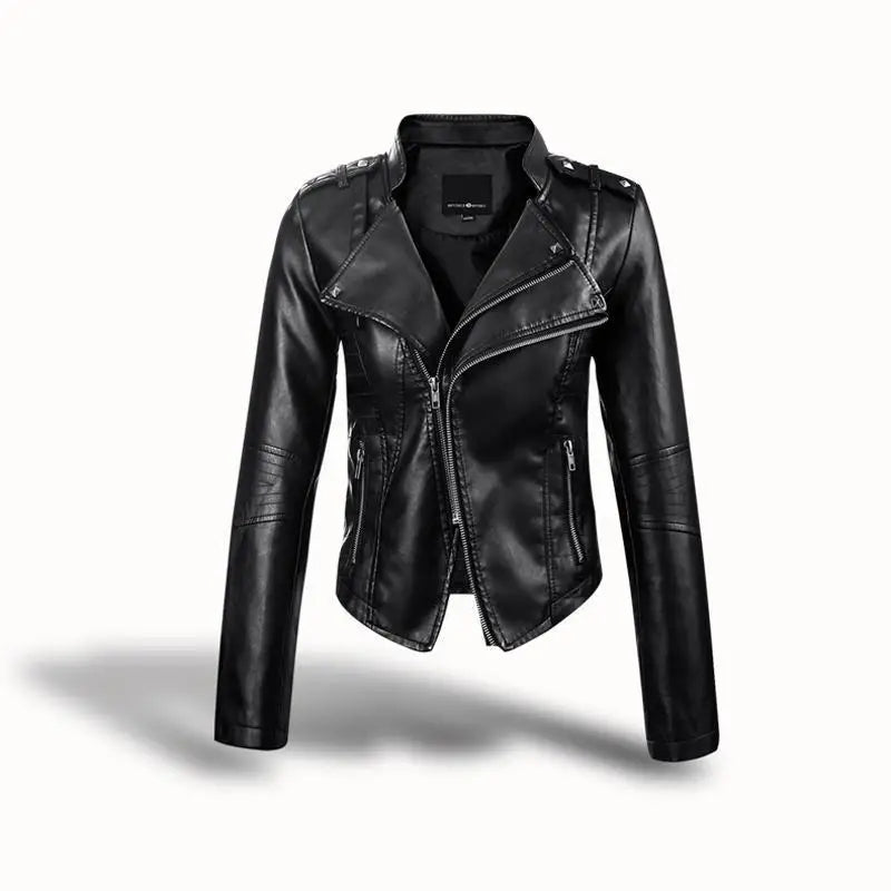Vestes et blazers en cuir PU pour femmes