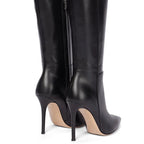 Botte noires en cuir pour femmes