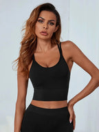 Soutien-gorge de yoga sans couture pour femmes