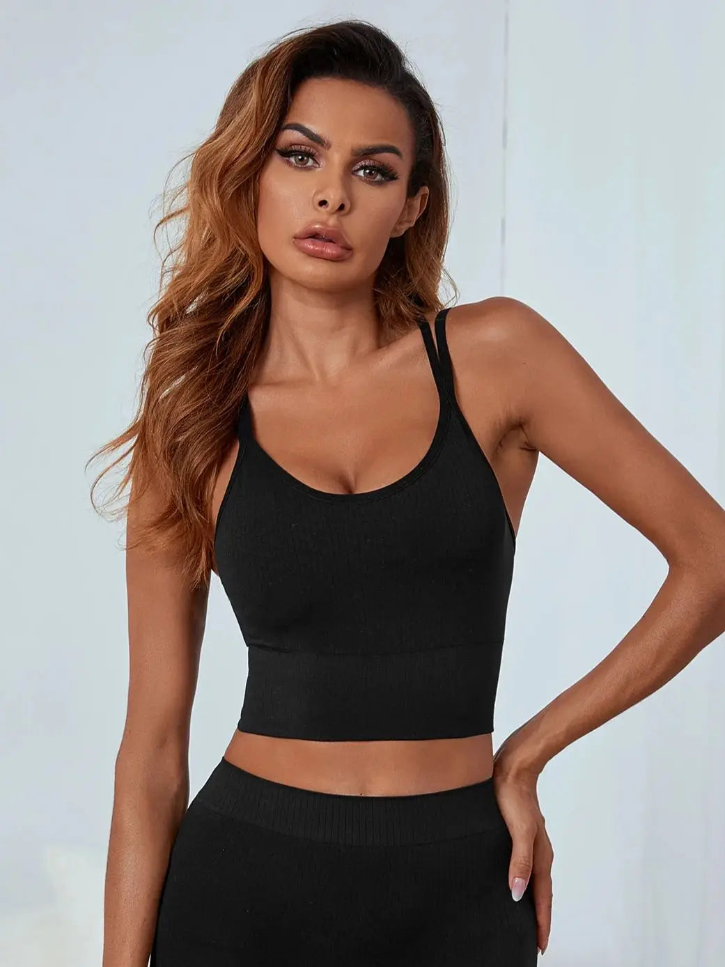 Soutien-gorge de yoga sans couture pour femmes