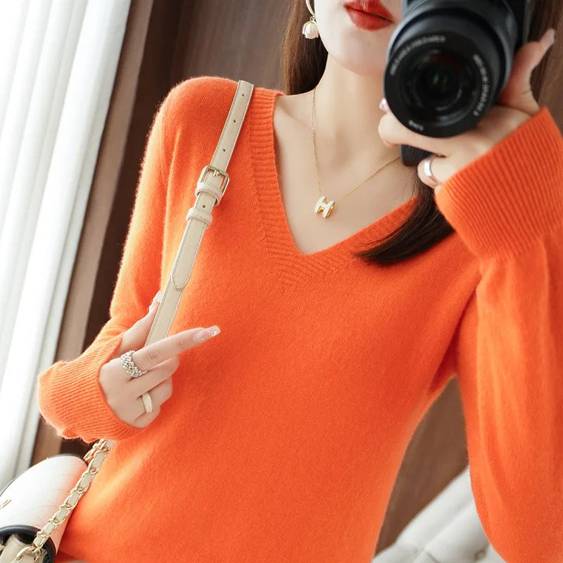 Pull à coupe ajustée pour femmes