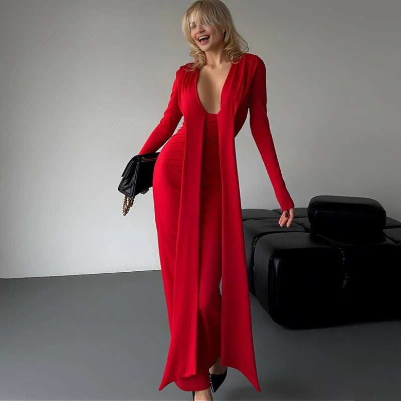 Robe bandage plissée élégante pour femmes