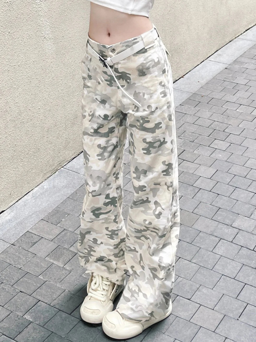 Pantalon vintage rétro à jambes larges pour femmes