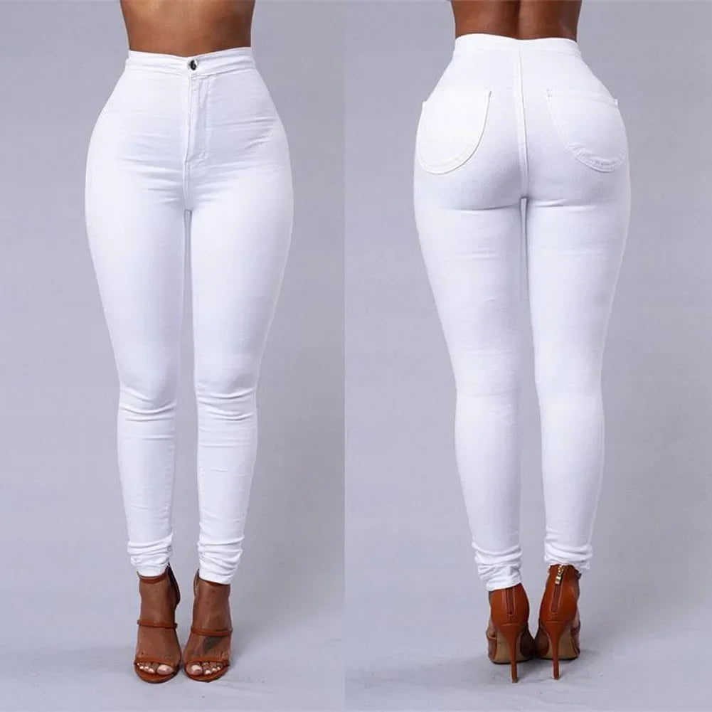 Pantalon en jean crayon pour femmes