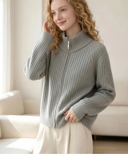 Cardigan Femme – Fermeture Zippée