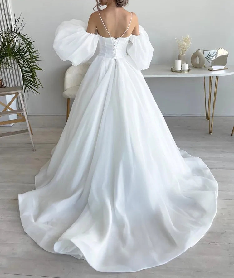 Robe de mariée élégante bustier cœur pour femmes