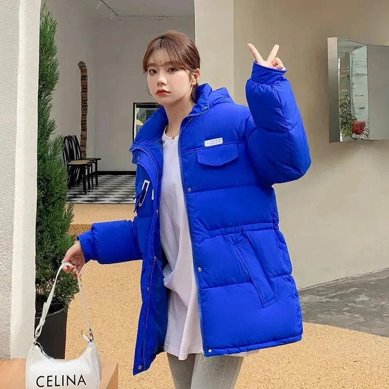 Manteau d'hiver à capuche pour femmes
