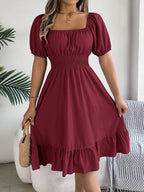 Robe à manches bouffantes pour femmes