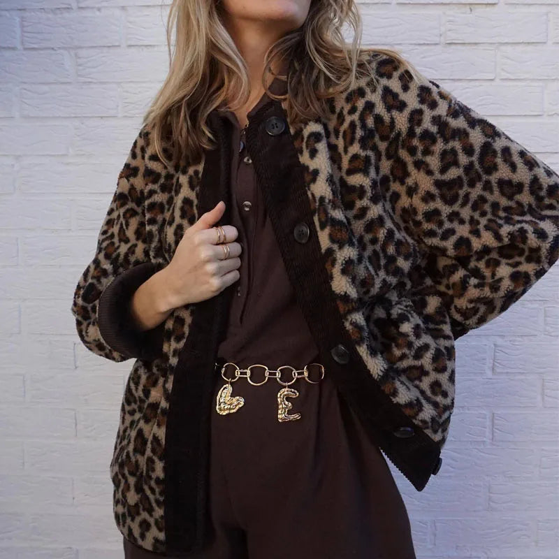 Veste léopard pour femmes