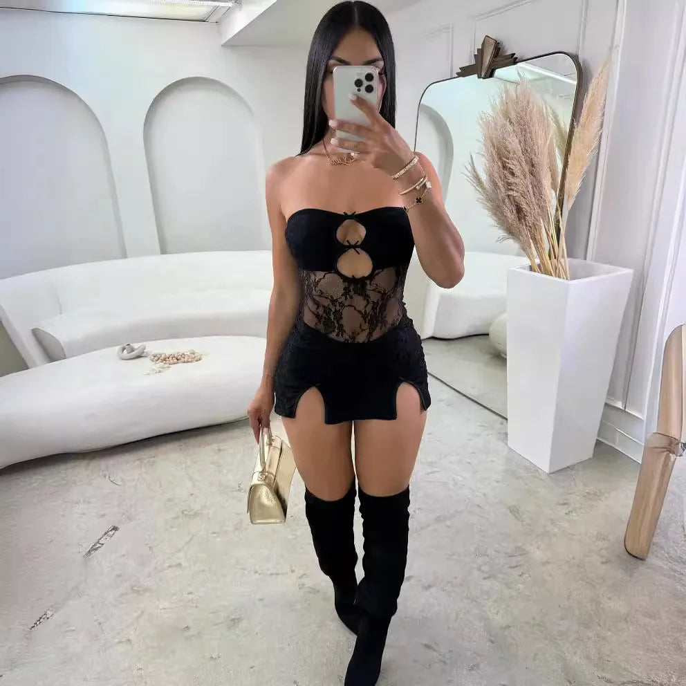 Robe tube moulante sans manches pour femmes