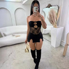 Robe tube moulante sans manches pour femmes
