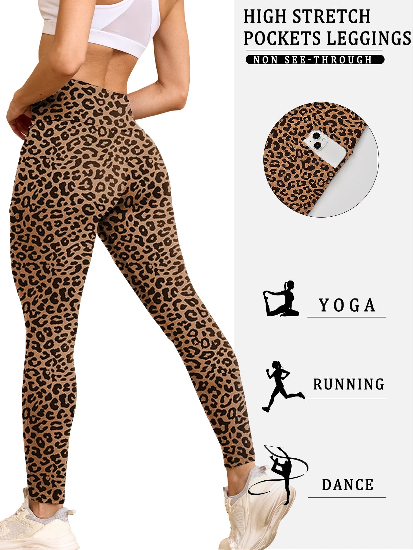 Leggings super doux avec poches pour femmes