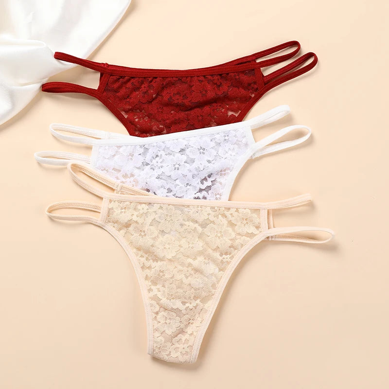 String sans couture en dentelle pour femmes