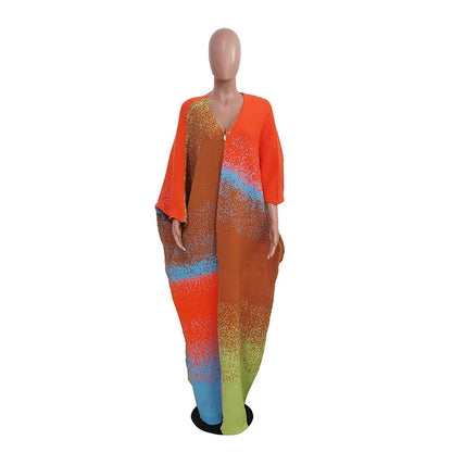 Cardigan femme en maille tie-dye à col V