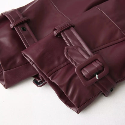 Veste Rétro Femme – Similicuir PU
