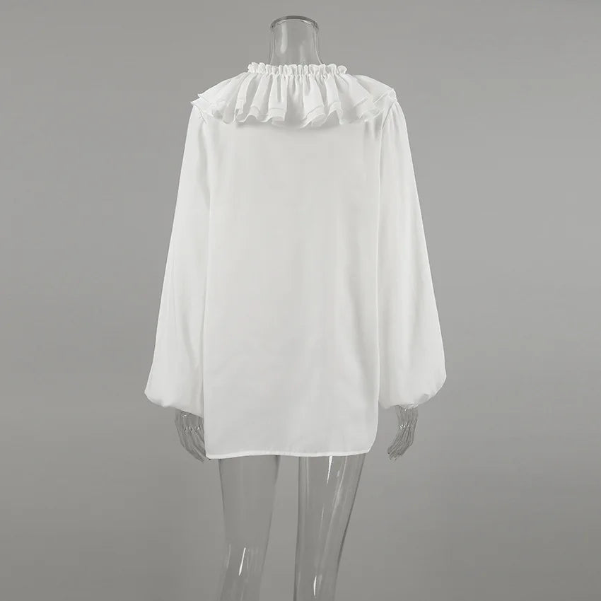 Chemise décontracté à col en v pour femmes