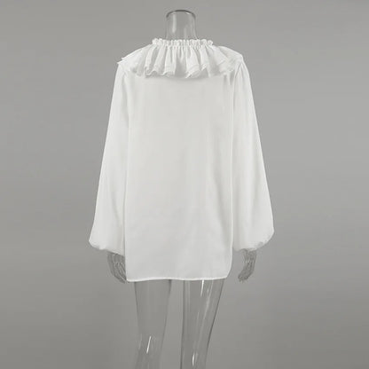 Chemise Décontractée Femme – Col V