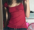 T-shirt-Crop en dentelle esthétique rétro pour femmes