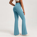 Leggings taille haute pantalons à jambes larges bas respirant pour femmes