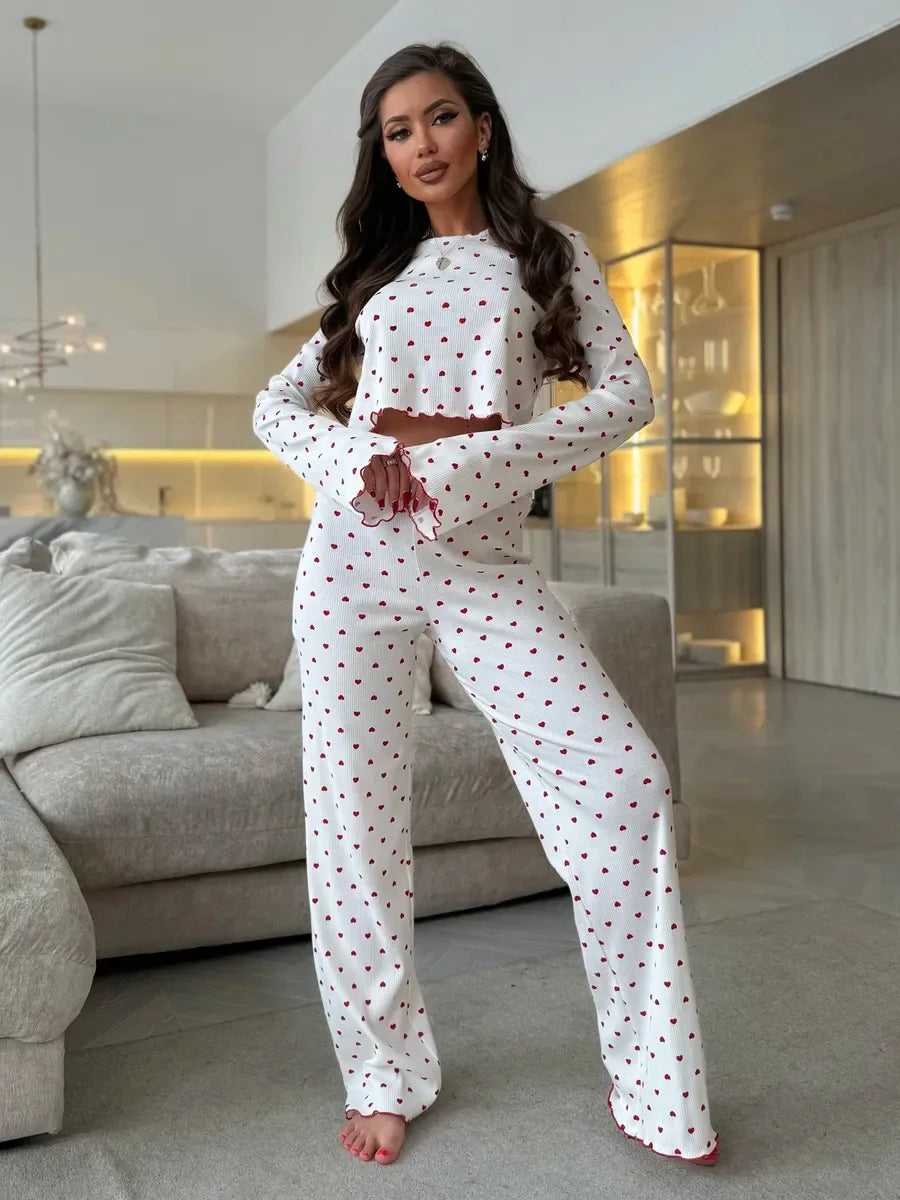 Pyjama à Cerises Femme – Ensemble 2 Pièces Style Y2K