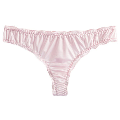 String Tanga Ultra-Fin Femme – Effet Soie Glacée
