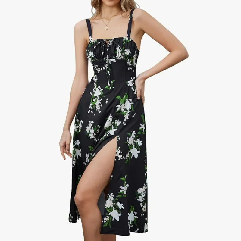Robe longue sans manches pour femmes